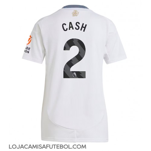 Camisa de Futebol Aston Villa Matty Cash #2 Equipamento Secundário Mulheres 2024-25 Manga Curta